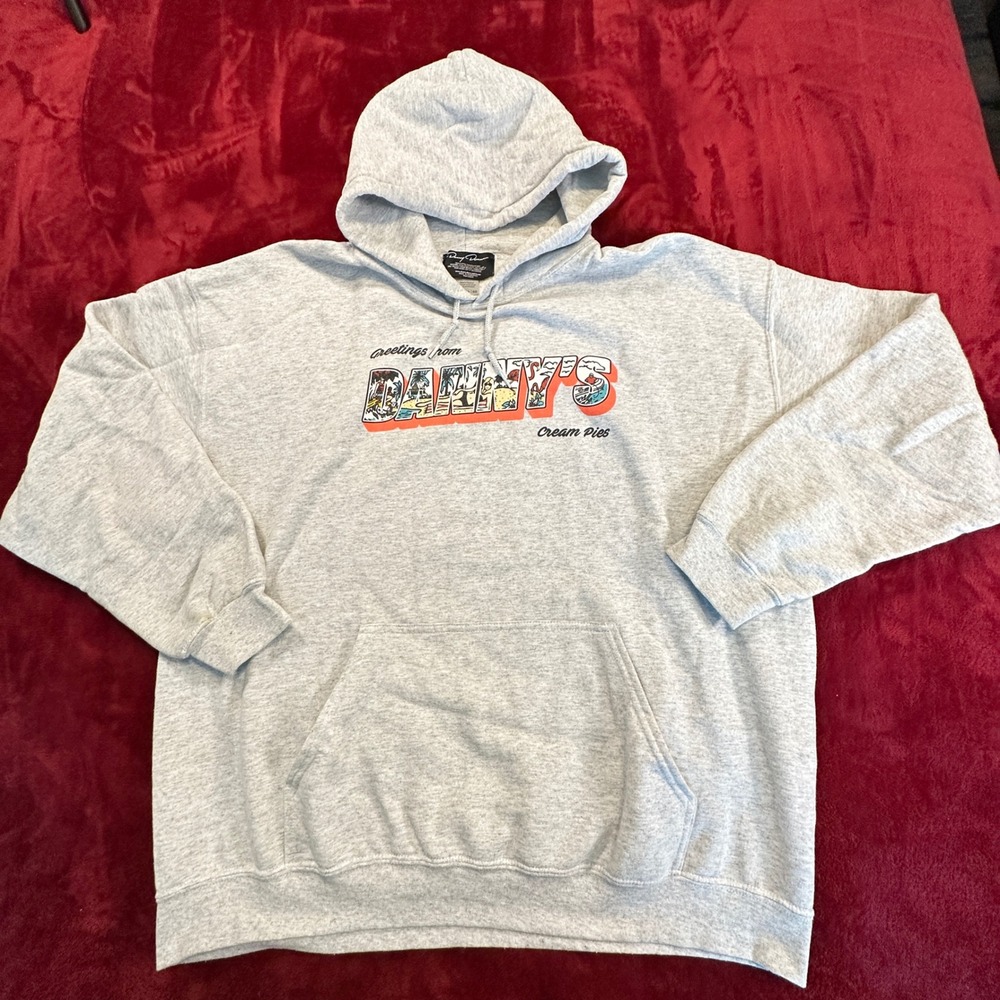 Danny Duncan Greetings From Dannys Cream Pies Hoodie Gray XL Graphic Sweatshirt
